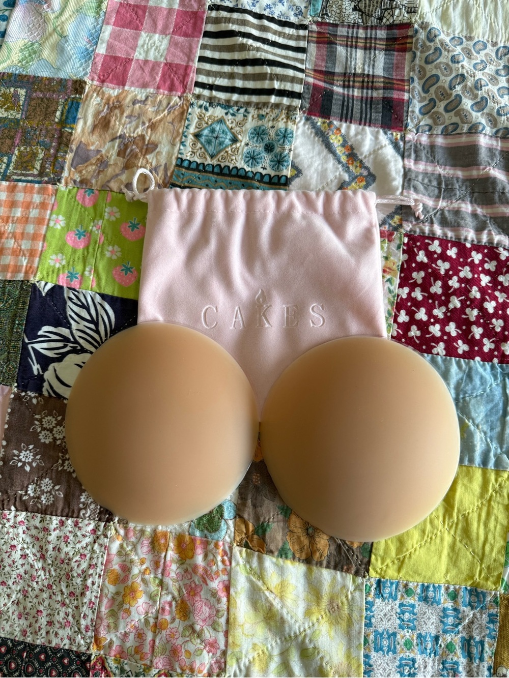 Cake Nude (Honey) Adhesive Strapless Silicone Bra Cups